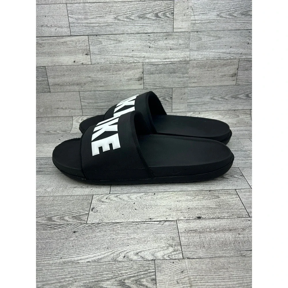 Nike Victori One Men Sz 11 Black White Slide Sandals BQ4639-012 Revive Foam